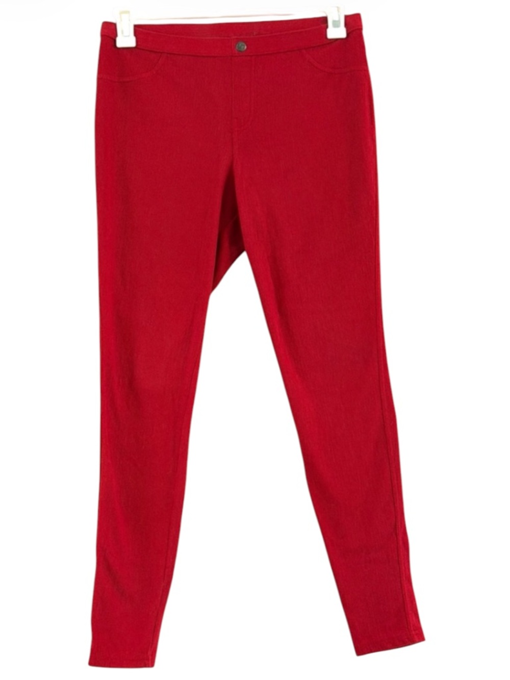 Simply Vera Vera Wang Red Cotton Twill Stretch Jeggings Skinny Pants M